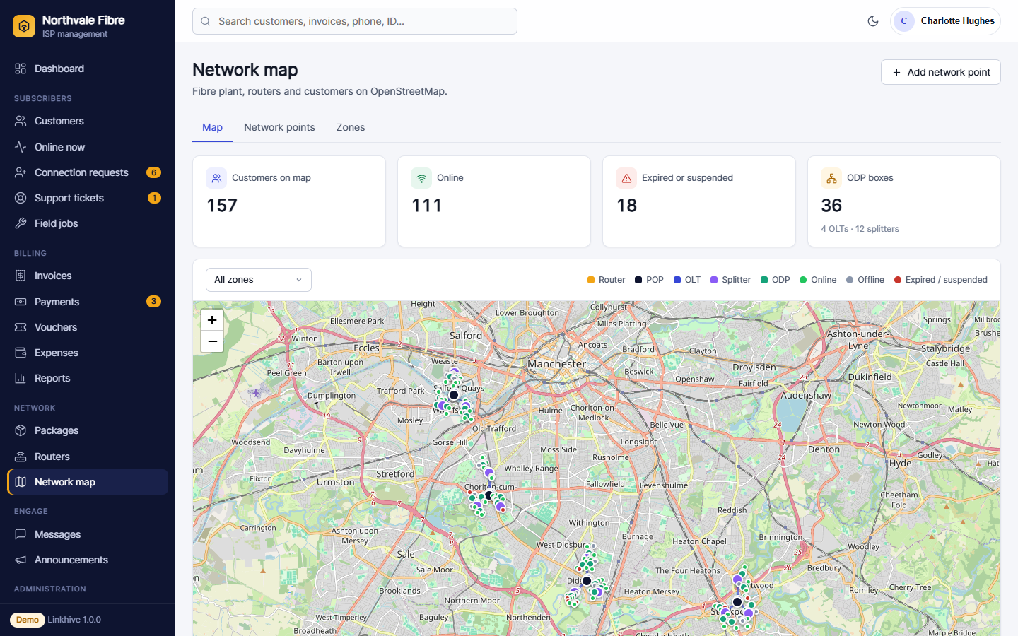 Network map
